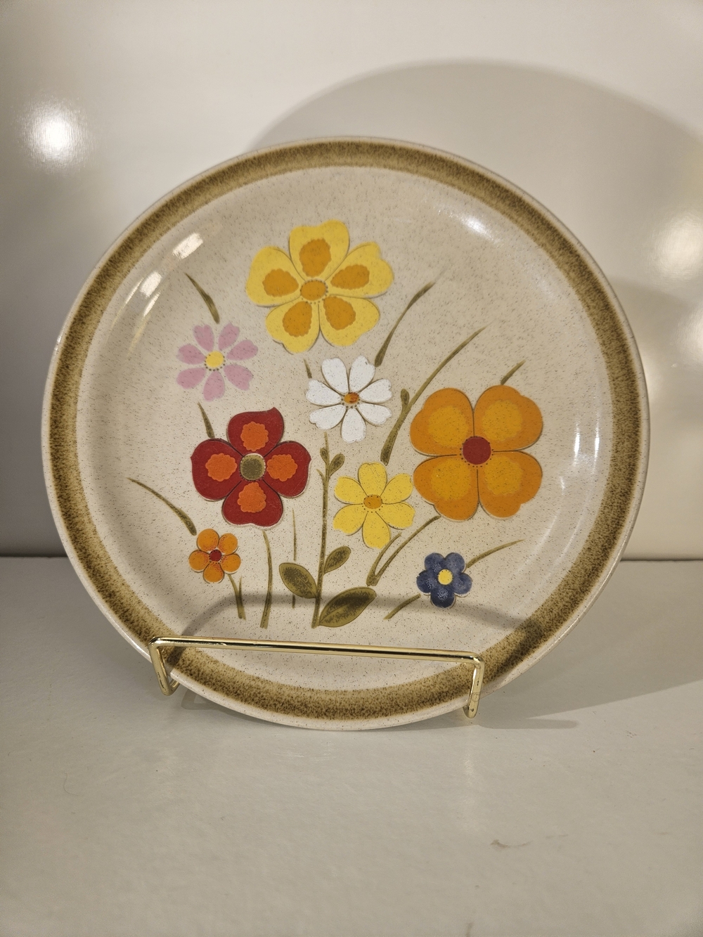 Vintage Country Living Linda Japan Stoneware Floral Dessert Plate – Retro 70s